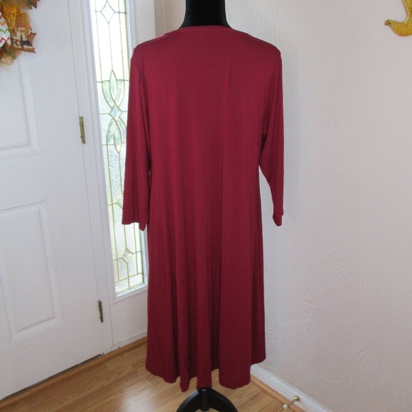 Style & Co Womens Plus A-Line Swing Dress - Picture 3 of 4